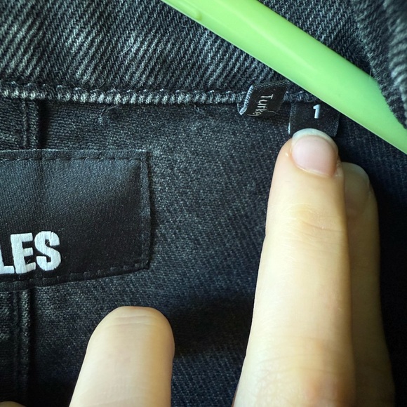 The Kooples GREY DENIM OFFICER-STYLE JACKET Size 1 aka S - Picture 8 of 16